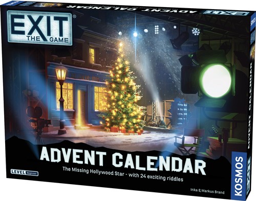 THK683010 EXIT Card Game: Advent Calendar: The Missing Hollywood Star published by Kosmos Games