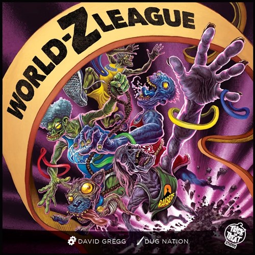 TPQWZB01 World Z League Board Game published by Trick Or Treat Games