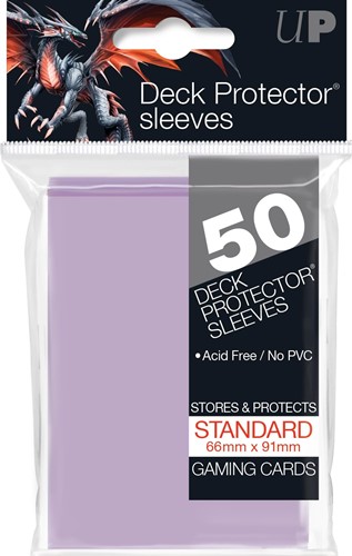 UP15258S 50 x Lilac Standard Card Sleeves 66mm x 91mm (Ultra Pro) published by Ultra Pro