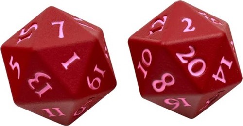 UP15939 Vivid Heavy Metal D20 Dice Set: Red published by Ultra Pro