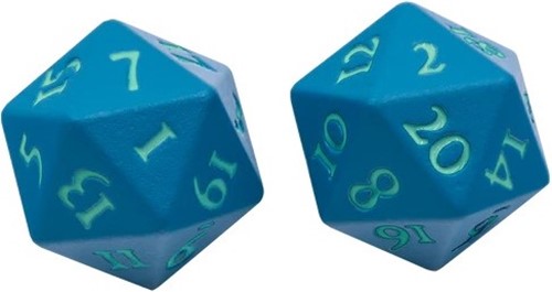 UP15942 Vivid Heavy Metal D20 Dice Set: Teal published by Ultra Pro