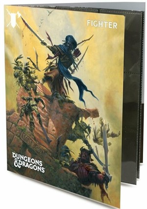UP18596 Dungeons And Dragons Class Folio With Stickers: Fighter published by Ultra Pro
