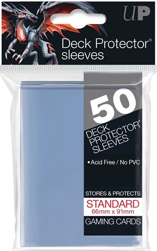 UP82667S 50 x Clear Standard Card Sleeves 66mm x 91mm (Ultra Pro) published by Ultra Pro
