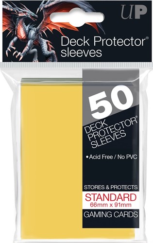 UP82675S 50 x Yellow Standard Card Sleeves 66mm x 91mm (Ultra Pro) published by Ultra Pro