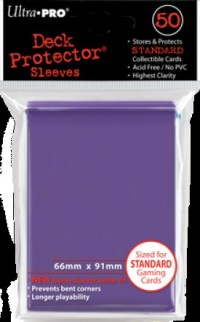 UP82676S 50 x Purple Standard Card Sleeves 66mm x 91mm (Ultra Pro) published by Ultra Pro