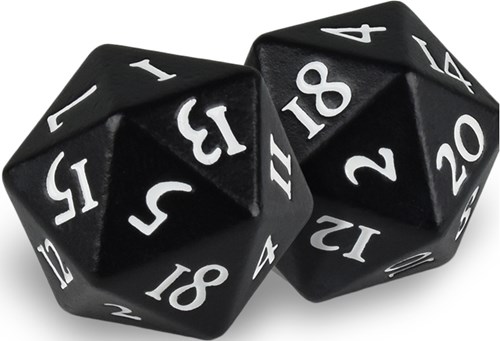UP85338 Heavy Metal D20 Dice Set: Black Magic published by Ultra Pro