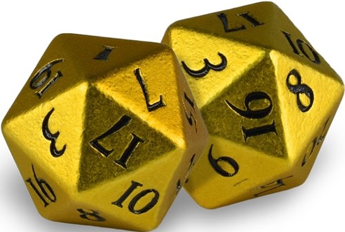 UP85341 Heavy Metal D20 Dice Set: Bumblebee published by Ultra Pro