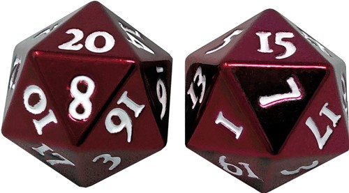 UP85783 Heavy Metal D20 Dice Set: Red published by Ultra Pro