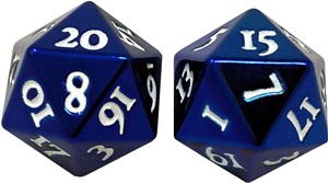 UP85785 Heavy Metal D20 Dice Set: Blue published by Ultra Pro