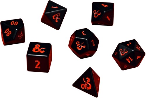 Dungeons And Dragons RPG: Heavy Metal 7 Dice Set