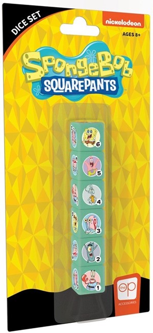 USOAC096712 Sponge Bob Square Pants Dice Set published by USAOpoly