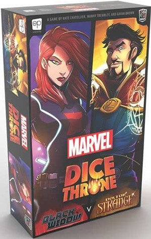 2!USODT011753 Marvel Dice Throne Card Game: Black Widow Vs Doctor Strange published by USAOpoly