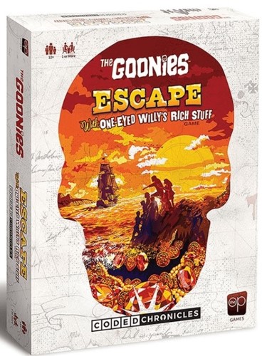 USOER010718 The Goonies Board Game: Escape With One-Eyed Willy's Rich Stuff published by USAOpoly