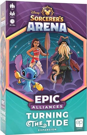 2!USOHB78100220006 Disney's Sorcerers Arena Board Game: Epic Alliances Turning The Tide Expansion 1 published by USAOpoly