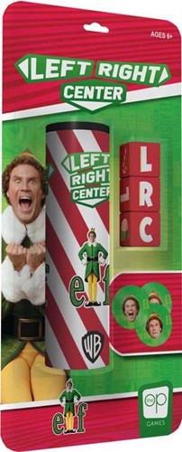 USOLR010595 Left Right Center Dice Game: Elf Edition published by USAOpoly