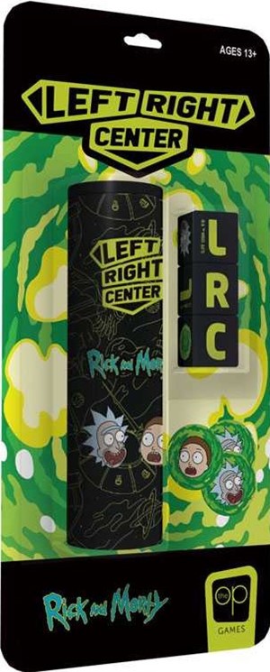 2!USOLR085434 Left Right Center Dice Game: Rick And Morty Edition published by USAOpoly