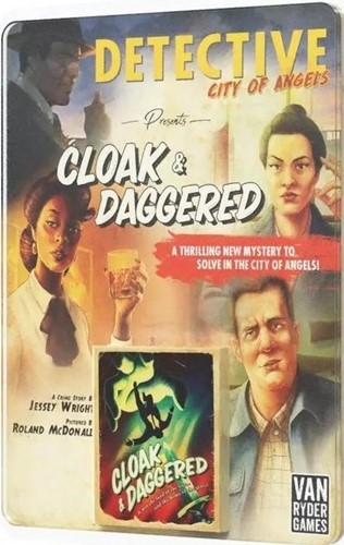 VRG007SC001 Detective Board Game: City Of Angels: Cloak And Daggered Expansion published by Van Ryder Games