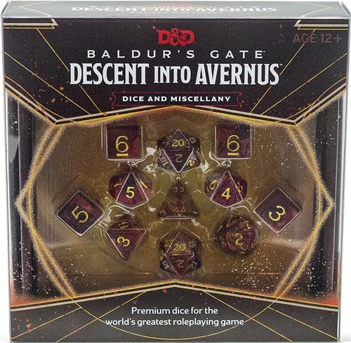 WTCC6300 Dungeons And Dragons RPG: Baldur's Gate: Descent Into Avernus Dice Set published by Wizards of the Coast