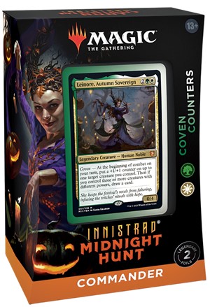 WTCC8955S1 MTG Innistrad Midnight Hunt Coven Counters Commander Deck published by Wizards of the Coast