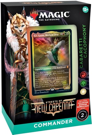 2!WTCC9516S2 MTG: Streets Of New Capenna Caboretti Cacophony Commander Deck published by Wizards of the Coast