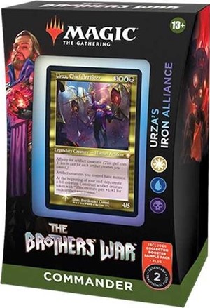 2!WTCD0309S2 MTG The Brothers War Urzas Iron Alliance Commander Deck published by Wizards of the Coast