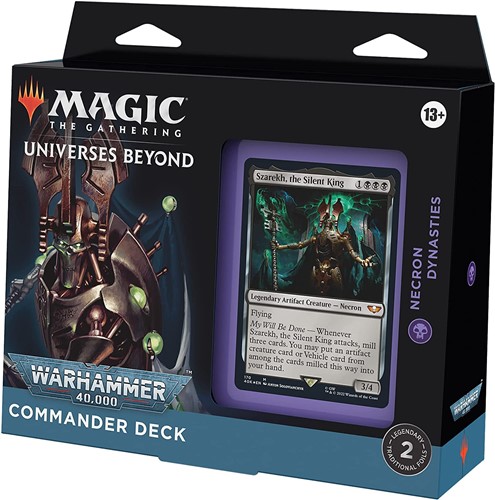 WTCD0780S2 MTG Warhammer 40000 Necron Dynasties Commander Deck published by Wizards of the Coast