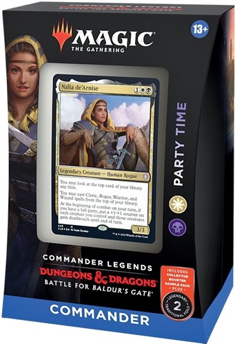 WTCD1007S2 MTG Commander Legends Baldur's Gate Party Time Commander Deck published by Wizards of the Coast