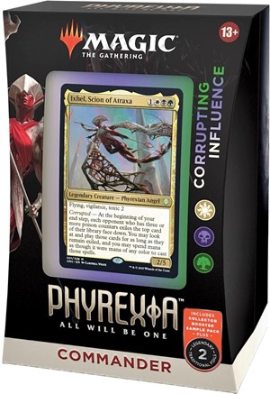WTCD1132S1 MTG Phyrexia All Will Be One Corrupting Influence Commander Deck published by Wizards of the Coast