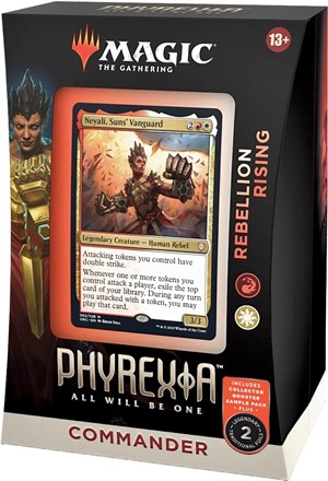 WTCD1132S2 MTG Phyrexia All Will Be One Rebellion Rising Commander Deck published by Wizards of the Coast
