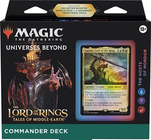 WTCD1525S4 MTG Lord Of The Rings: Tales Of Middle-Earth The Hosts Of Mordor Commander Deck published by Wizards of the Coast