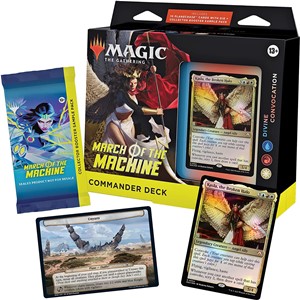 WTCD1792S3 MTG March Of The Machine Divine Convocation Commander Deck published by Wizards of the Coast