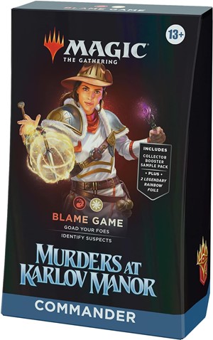 2!WTCD3027S1 MTG Murders At Karlov Manor Blame Game Commander Deck published by Wizards of the Coast