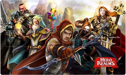 WWGPM501 Hero Realms Card Game: Heroes Kickstarter Exclusive Playmat published by White Wizard Games