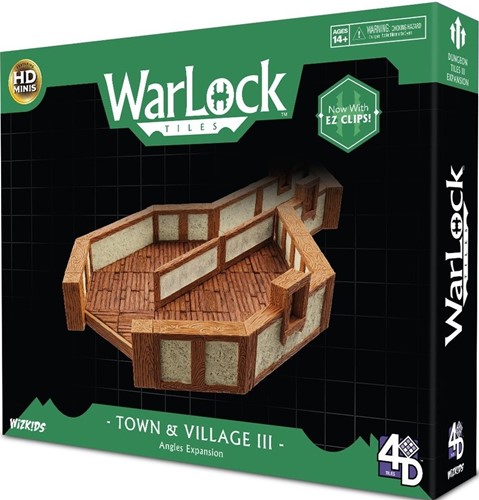 WZK16513 WarLock Tiles System: Town And Village III - Angles published by WizKids Games