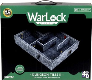 WZK16514 WarLock Tiles System: Dungeon Tiles II - Full Height Stone Walls Expansion published by WizKids Games