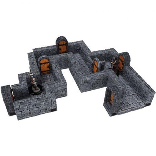 WZK16517 WarLock Tiles System: Dungeon Straight Walls Expansion Pack 1 published by WizKids Games