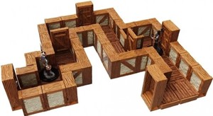 2!WZK16531 WarLock Tiles System: Town And Village Straight Walls Expansion Pack 1 published by WizKids Games