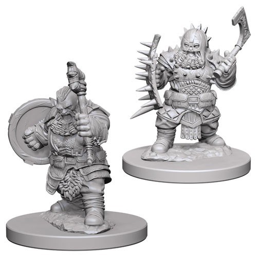 WZK72615S Pathfinder Deep Cuts Unpainted Miniatures: Dwarf Male Barbarian published by WizKids Games