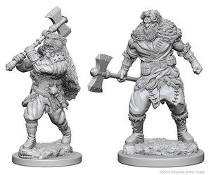 WZK72643S Dungeons And Dragons Nolzur's Marvelous Unpainted Minis: Human Male Barbarian published by WizKids Games