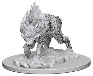 WZK73184S Pathfinder Deep Cuts Unpainted Miniatures: Dire Wolf published by WizKids Games