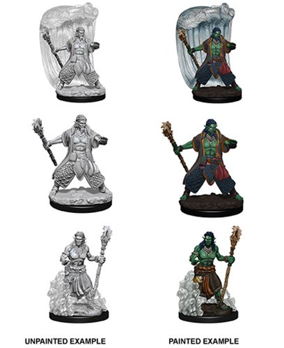 WZK73337S Dungeons And Dragons Nolzur's Marvelous Unpainted Minis: Water Genasi Male Druid published by WizKids Games