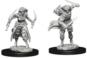 WZK73339S Dungeons And Dragons Nolzur's Marvelous Unpainted Minis: Tiefling Female Rogue published by WizKids Games