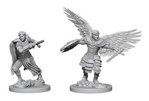 WZK73380S Dungeons And Dragons Nolzur's Marvelous Unpainted Minis: Aasimar Male Fighter published by WizKids Games