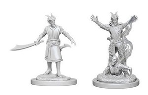 WZK73388S Dungeons And Dragons Nolzur's Marvelous Unpainted Minis: Tiefling Male Warlock published by WizKids Games