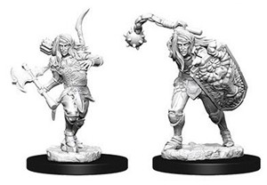 2!WZK73409S Pathfinder Deep Cuts Unpainted Miniatures: Elf Male Fighter 2 published by WizKids Games