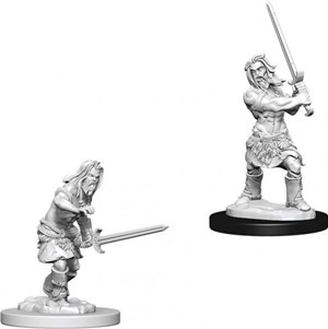 WZK73413S Pathfinder Deep Cuts Unpainted Miniatures: Human Male Barbarian published by WizKids Games