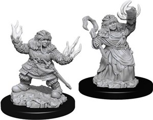 WZK73543S Pathfinder Deep Cuts Unpainted Miniatures: Dwarf Female Summoner published by WizKids Games