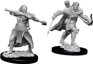 WZK73544S Pathfinder Deep Cuts Unpainted Miniatures: Half-Elf Male Ranger published by WizKids Games