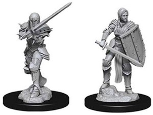 WZK73705S Dungeons And Dragons Nolzur's Marvelous Unpainted Minis: Human Female Fighter published by WizKids Games
