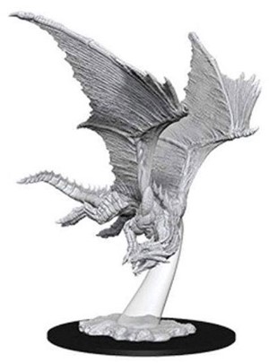 WZK73710 Dungeons And Dragons Nolzur's Marvelous Unpainted Minis: Young Bronze Dragon published by WizKids Games
